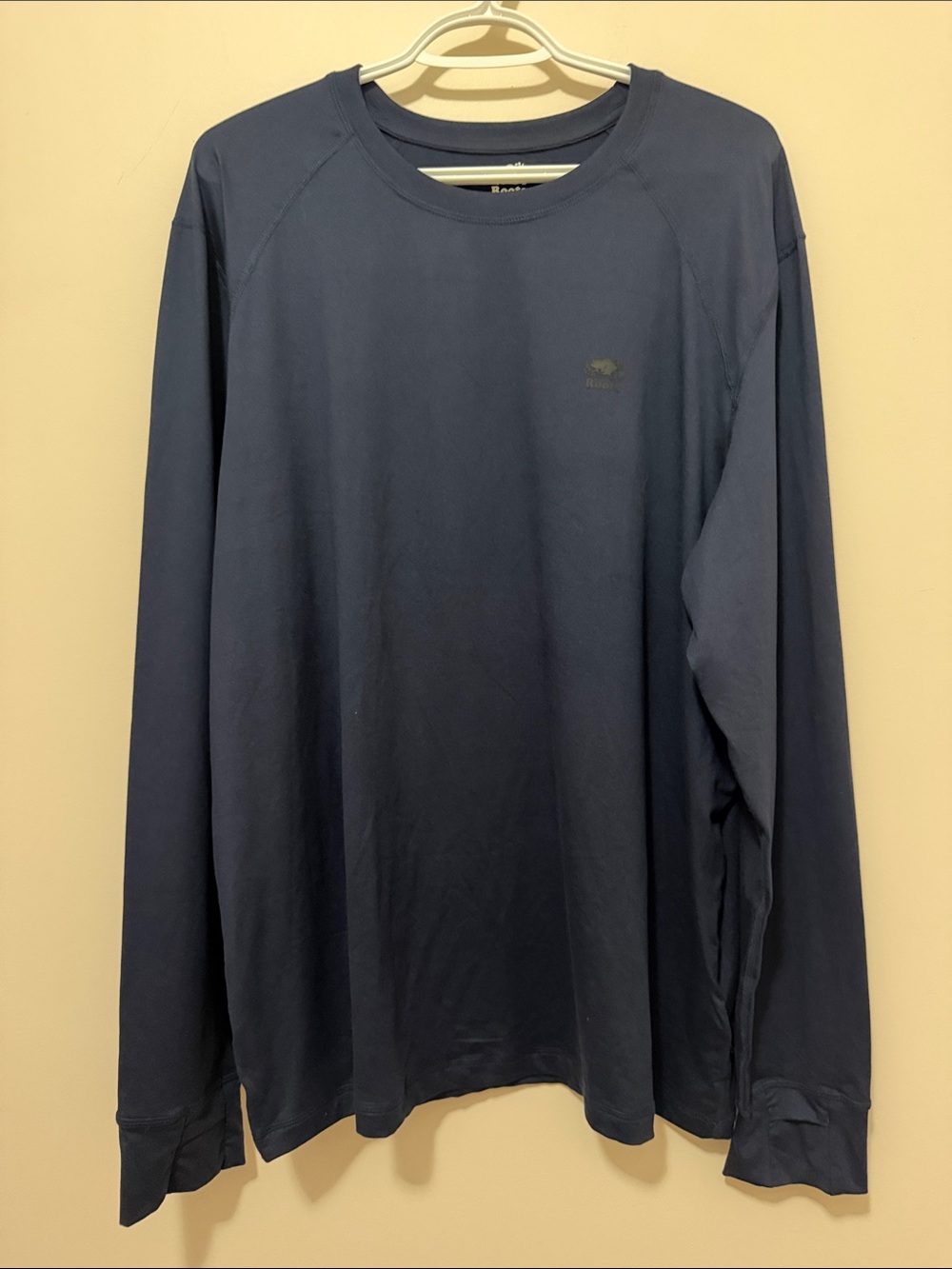 Roots Men's Long Sleeve Crewneck Shirt - Black
